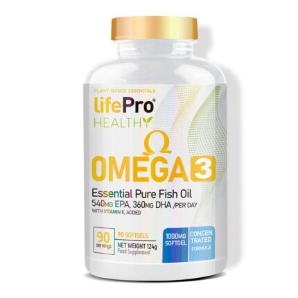 Life Pro Omega 3 Pro IFOS TG36/24 90 Softgel de Alta Potencia, Destilado  para Mayor Pureza